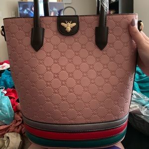 Bumblebee bucket drawstring bag/wallet